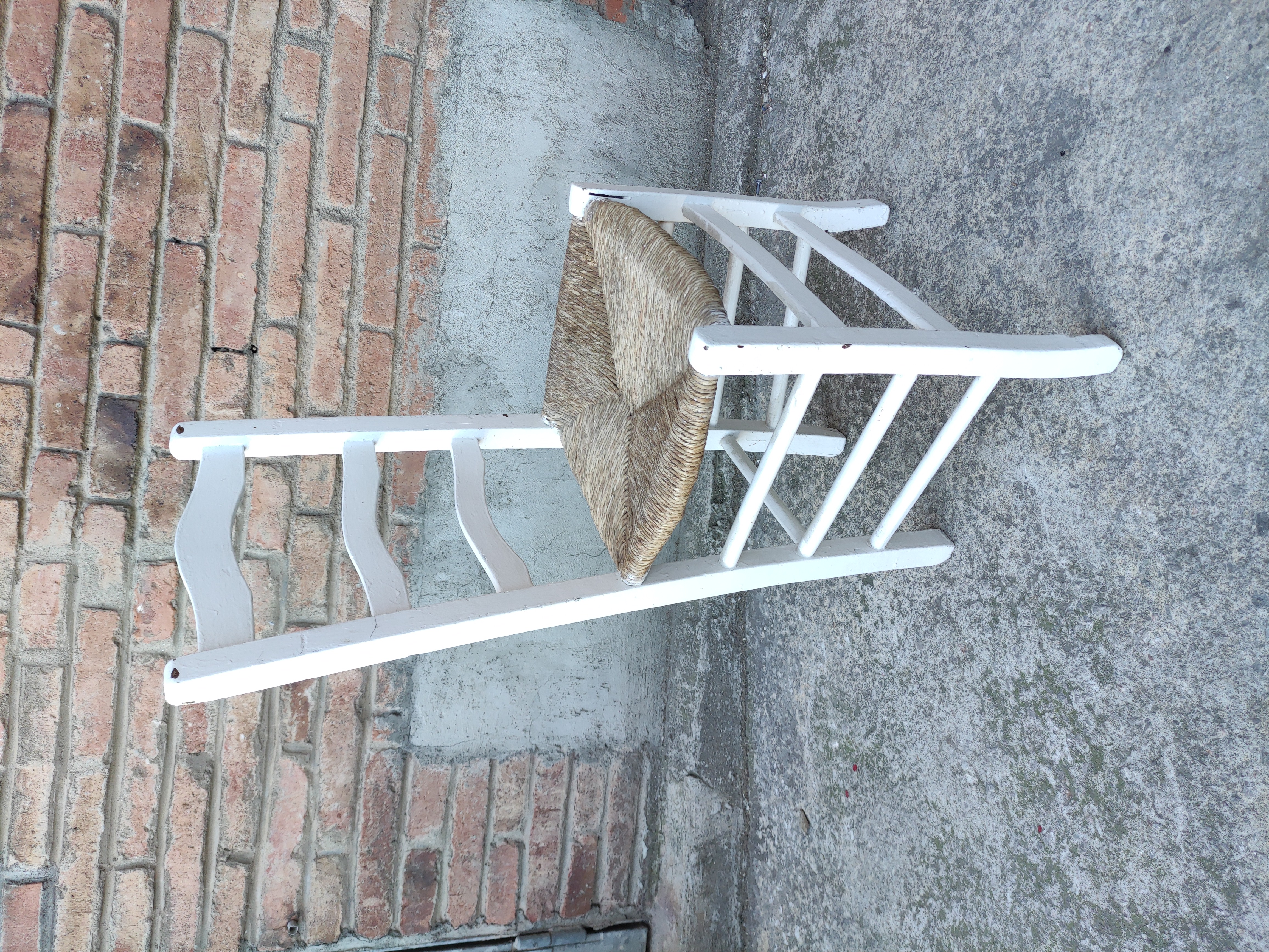 silla enea madera pintada 45-87x39x33 4u